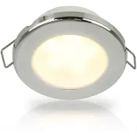 Hella Marine Stainless Steel Euroled 75 Warm Led Light 120 Mm 12v 3w Goud 190 Lumens