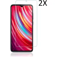 Ntech Screenprotector geschikt voor Xiaomi Redmi Note 8 Pro Screenprotector 2 Pack / Tempered Glass