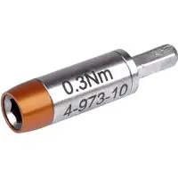 Bernstein Werkzeugfabrik 4-973 Draaimomentadapter Zeskant 0.3 Nm (max)