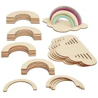 Colorations - maak en versier je eigen houten regenboog, set van 6