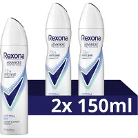 Rexona Women Advanced Protection Anti-Transpirant Deo Spray - Cotton Dry - 2 x 150 ml - Voordeelverpakking