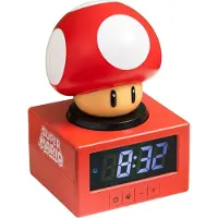 Super Mario Super Mushroom Icon Alarm Clock – Digitale Wekker met Nachtlampje, Officieel Nintendo‑Product-