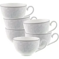 Villeroy & Boch Cappuccinotassen Gray Pearl 310 ml Set van 6