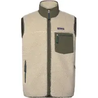 Patagonia - Merken - M's Classic Retro-X Vest Dark Natural w/Basin Green voor Heren - Maat M - Beige