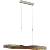 Quitani Hanglampe , Lian, dimbare, Roestbruin, Woonkamer, Metaal, Designer