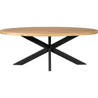 Starfurn Eettafel Dakota 160cm Ovaal Naturel