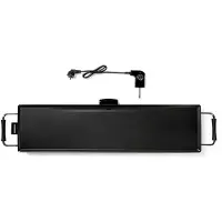Melissa Teppanyaki bakplaat | 1800 W | 90 x 23 cm | Anti-aanbaklaag | Regelbare thermostaat | Cool-touch handgrepen