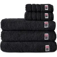 Lexington Icons Original badhanddoek 70x130 cm Black