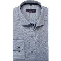 Casa Moda Strijkvrij overhemd normale fit blauw geprint