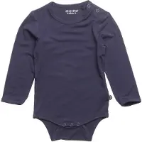 Minymo Romper l/s - Bamboe - Navy - - 50 - Rompers Lange Mouw