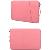 Ntech Hoes Geschikt voor Macbook Air hoes 13,3 2018 / 2019 / 2020 / 2022 Hoes - Sleeve Spatwater proof hoesje met handvat & ruimte voor accessoires Licht Rose