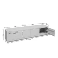 Starfurn tv meubel brussel - 42x200x46 cm