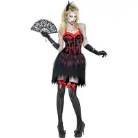 Vegaoo Burleske sexy zombie Kostuum voor dames