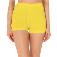 Merry Style MS-MS10-358-LE Dames Leggings - Sport - Vrijetijdsbroek - Kort - Katoen - Sporbroek - Yogabroek - Geel - XL