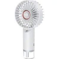 VHV - Mini ventilator met mistfunctie - handventilator USB oplaadbaar - draagbare verkoeler USB oplaadbaar met mistfunctie wit - voor camping, kantoor, reizen en warme dagen