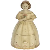MEA Meisje m/bloemen Ladekastje creme 13,5x11x20cm