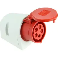 Pce Krachtstroom Wand Contactdoos Rood 5 Polig 16 Amp