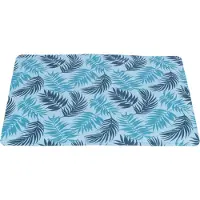 Trixie koelmat palmbladeren print lichtblauw - 90 x 50 cm