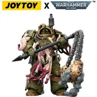 Joy toy (CN) Warhammer 40,000 Action Figure Death Guard Blightlord Terminator 2 met Flail of Corruption 14 cm Action Figuur
