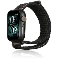 Noname Apple Watch Nylon band 38/40/41mm zwart/zwart