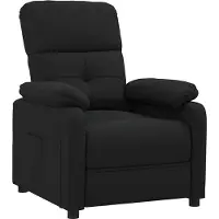 vidaXL Fauteuil verstelbaar stof zwart