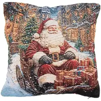 Clayre & Eef Sierkussen 44x44 cm Blauw Polyester