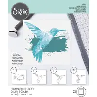 SIZZIX Layered stencils hummingbird -