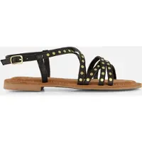 Lazamani Sandalen met riem zwart
