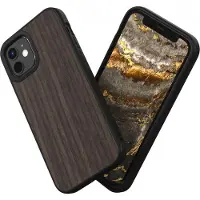 Rhinoshield SolidSuit iPhone 12 Mini Hoesje Zwart Oak