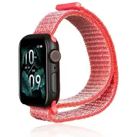 Beline Apple Watch Nylon band 42/45/45/49mm roze/felroze