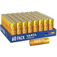 Varta LONGLIFE alkaline AA batterijen 60 stuks