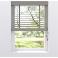 DTCH Bamboe Houten Jaloezie - Easy Natural - 50 mm - Light Grey - 70 x 240 cm - Maten van 50 t/m 250 cm breed