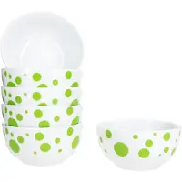 MamboCat Set van 6 PULA GREEN porseleinen graankommen voor 6 personen