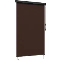 vidaXL Rolgordijn Bruin 160 x 250 cm Stof en Aluminium