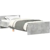 vidaXL Bedframe Betongrijs 80 x 200 cm Bewerkt hout