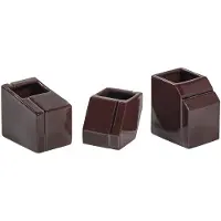 Serax Silos Set van Kandelaars by Plan C Burgundy | Set of 3