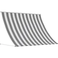 vidaXL Zonnescherm Antraciet en Wit 400 x 150 cm