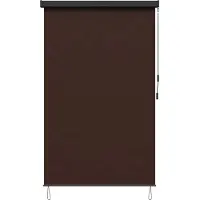 vidaXL Rolgordijn Bruin 140 x 250 cm Stof en Aluminium