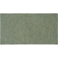 vidaXL Vloerkleden Olijfgroen 100 x 200 cm Jute