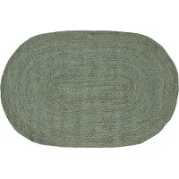 vidaXL Vloerkleden Olijfgroen 100 x 152 cm Jute