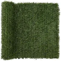 vidaXL Kunststof Omheining Lichtgroen 1 x 5 m PVC en Staal