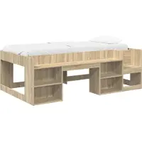 vidaXL Kinderbedframe met opbergruimte Sonoma Eiken 98,5 x 200 cm