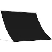 vidaXL Zonnescherm Zwart 300 x 150 cm