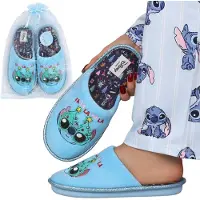 Sarcia.eu DISNEY Stitch ANTISLIP damesslippers, WARME, ZACHTE, FEESTELIJKE huisslippers + decoratief zakje ALS CADEAU