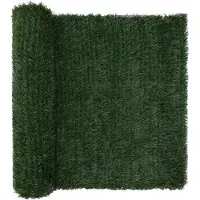 vidaXL Kunststof Omheining Donkergroen 1,5 x 4 m PVC en Staal