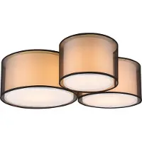 TRIO Slaapkamer plafondlamp Burton 3-lichts