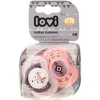 Lovi fopspenen Indian Summer roze 6-18 maanden (set 2 stuks)