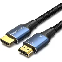 Vention Katoen gevlochten HDMI 2.1 kabel ALGLI, 8K 60Hz/ 4K 120Hz, 3 meter