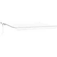 vidaXL Uitschuifbare luifel Wit 450 × 350 cm Polyester