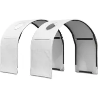 vidaXL Bedtunnel voor kinderbedden 2 st Wit Polyester